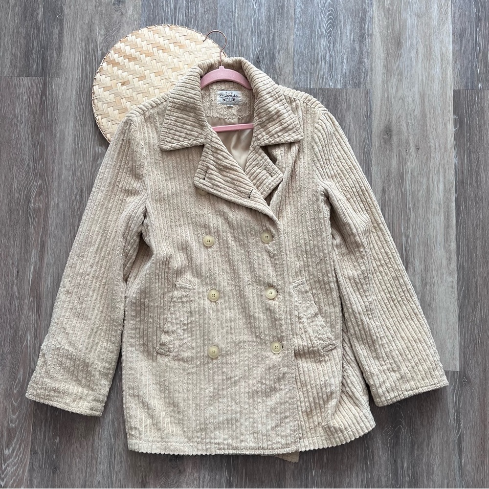 Vintage 90’s corduroy double breasted jacket‎